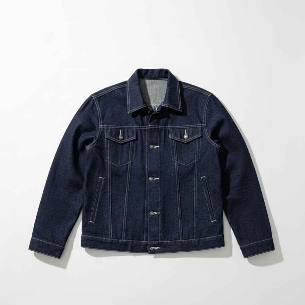 Jaket Denim 14oz - Jaket Jeans Pria - Jaket Denim Trucker - Raw Denim