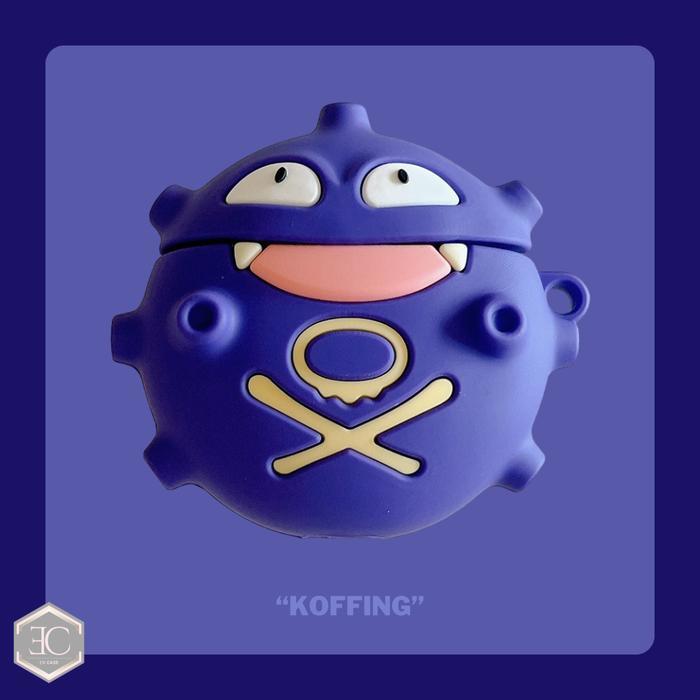 Case Airpods 4 Casing TWS Apple Airpods Pro 4 Model Kartun Lucu - Koffing