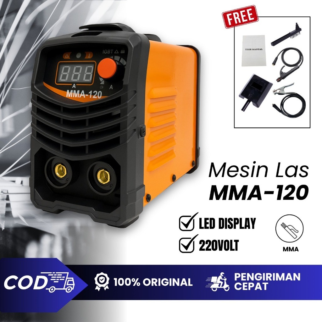 MESIN LAS MMA-120 ALAT LAS BESI MINI 450W TRAVO LAS