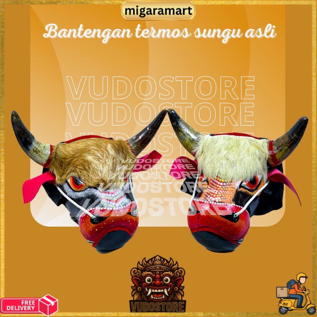 READY Vudoreborn bantengan termos sungu asli anak  dan dewasa siap pentas MGM