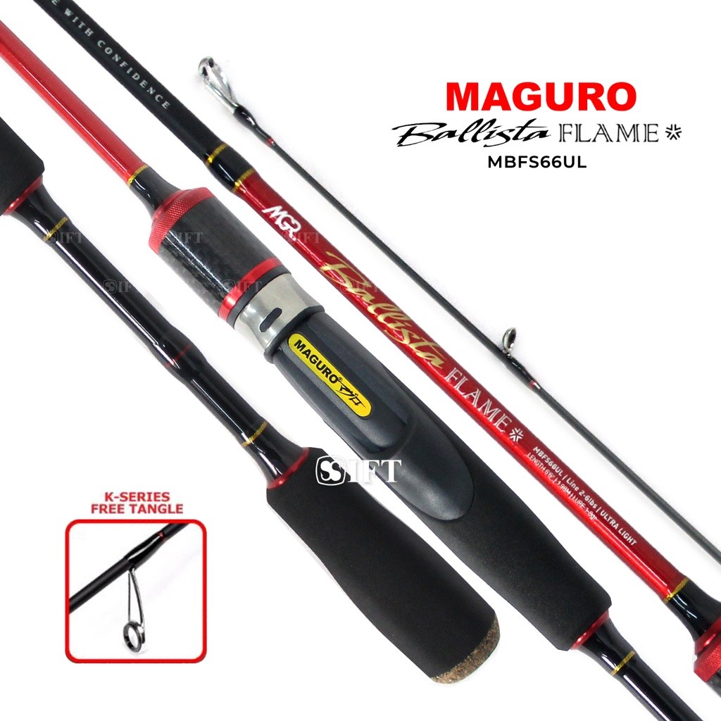 Joran UL MAGURO BALLISTA FLAME / ICE | 2-6 lbs | Ultralight Casting | IFT Tackle