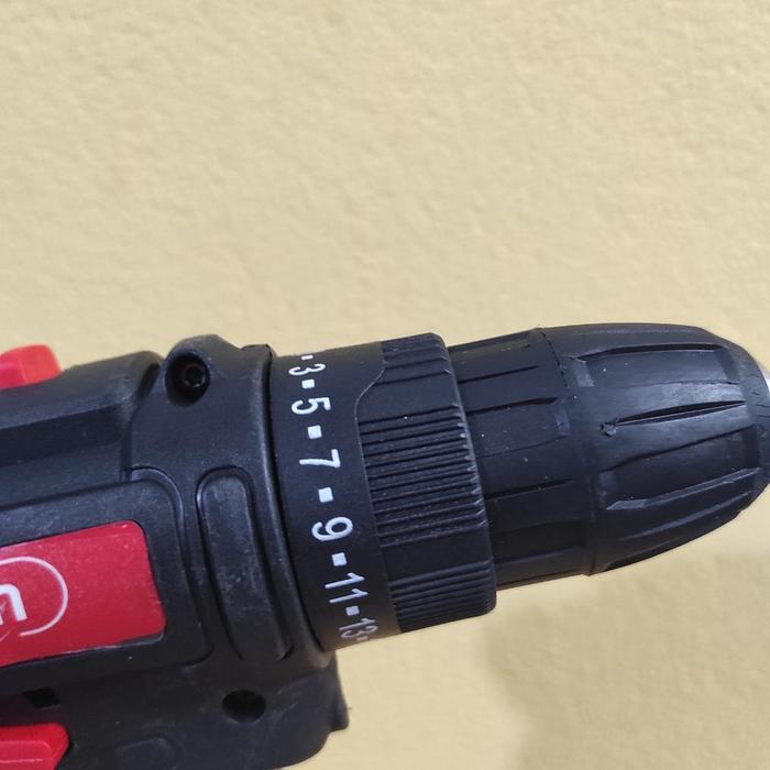 Bor Baterai REAIM  Baterai Tergacor REAIM Full Set Bor Mesin Bor Cordless Baterai - Elektrik Drill B