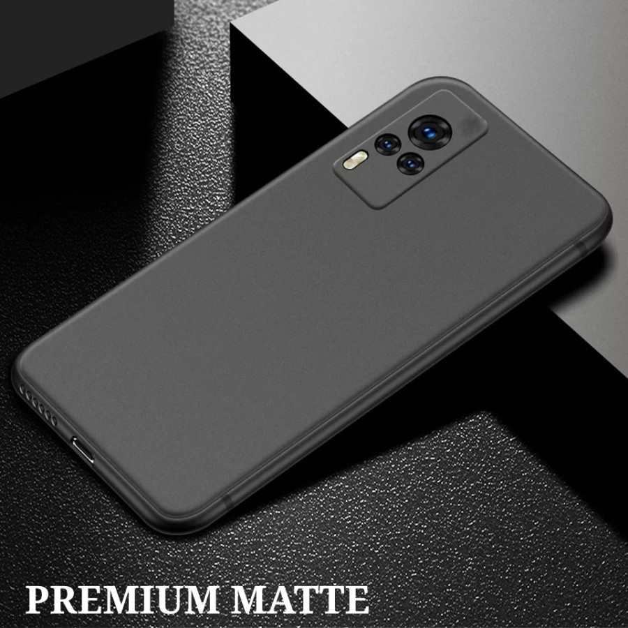 CASE VIVO Y31 Y51 Y51A Y53S PREMIUM MATTE CASE ULTRA SLIM FIT TPU SILICONE SOFT BLACK DOFF

