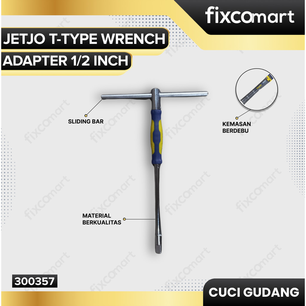 JETJO T-TYPE WRENCH ADAPTOR 1/2 INCH