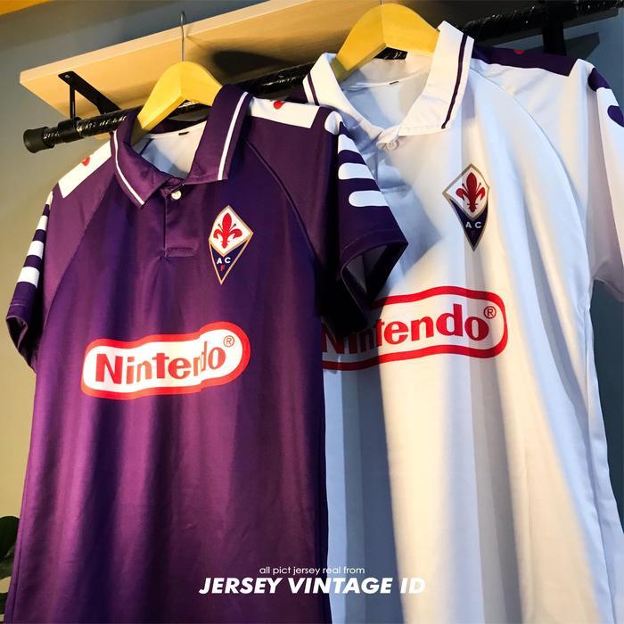 JERSEY RETRO FIORENTINA HOME 1998 LENGAN PENDEK | JERSEY VINTAGE CLASIC | BISA COD - S