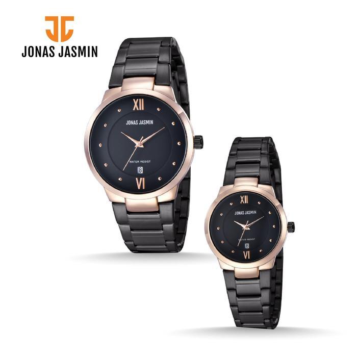 Jonas Jasmin - Jam Tangan Couple Analog JJ-3105M/L Watch Include Box Fullset - BRG4, Pria Terlaris