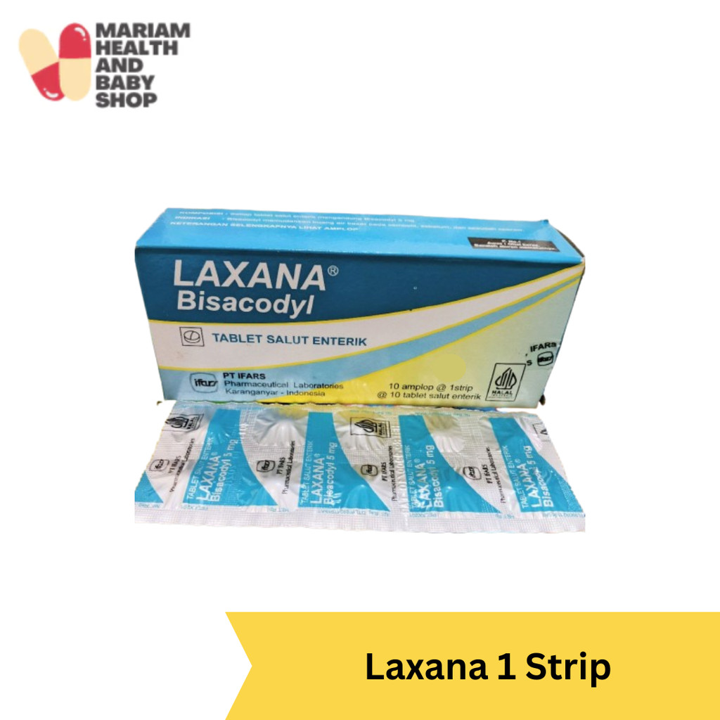 Laxana Tablet Isi 10 Tablet Obat Susah BAB | Pencahar untuk Sembelit Efektif & Aman