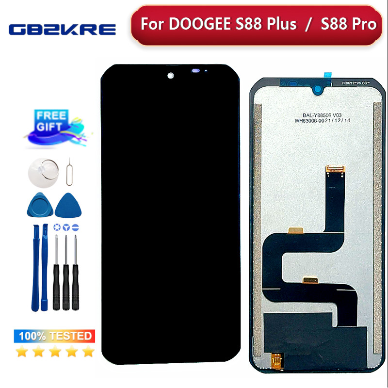 New 6.3'' Original For DOOGEE S88 PLUS LCD splay + Tou Screen gitizer Assembly Replacement For Dooge