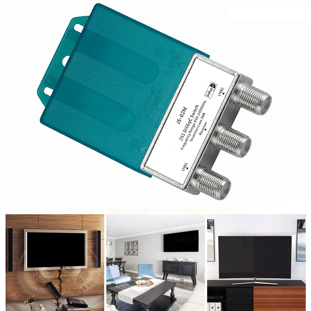 950-2400MH TV Waterproof DS-04M Satellite 2x1 SEqC Swit Antenna FTA sh Flat B Multiswit For Satellit