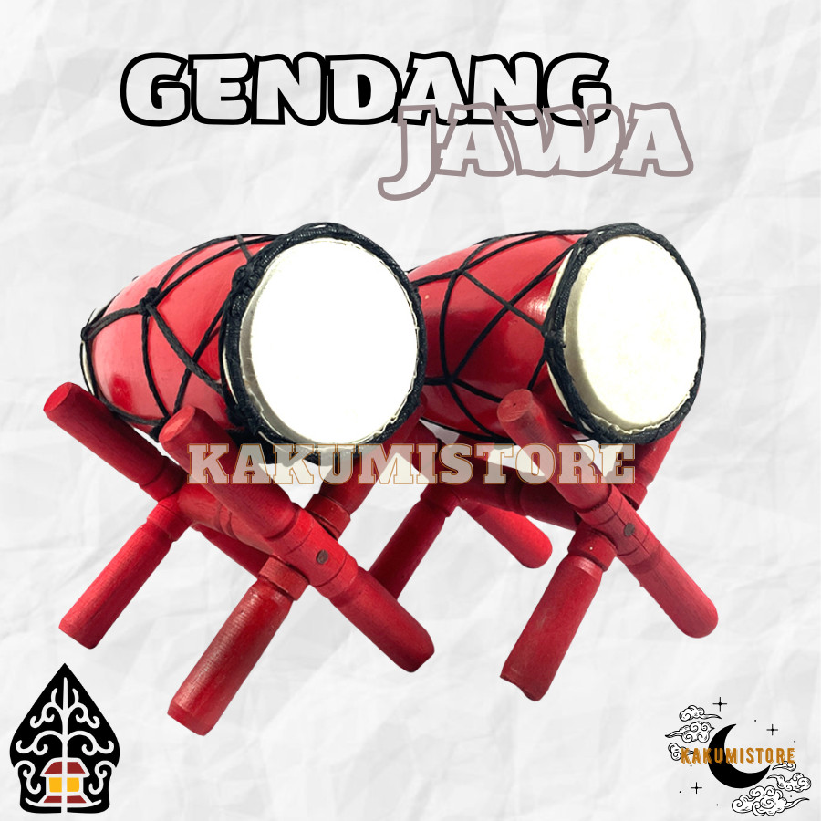 Mainan Gendang Jawa 25 Cm Alat Musik Tradisional Jaranan Ganongan Barongsai KK258