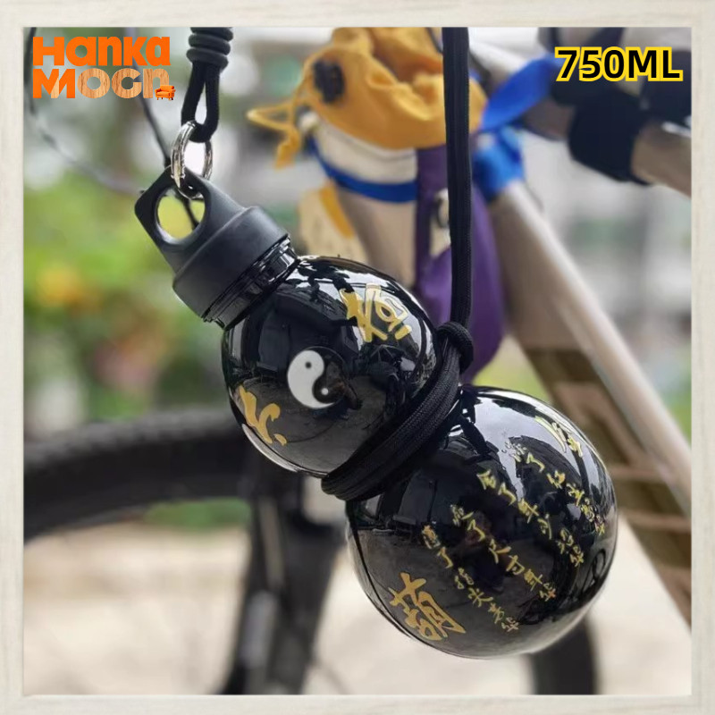 750ML Botol Air Minum Holo Labu Wukong Gourd Water Bottle Botol Air Olahraga Hulu Labu