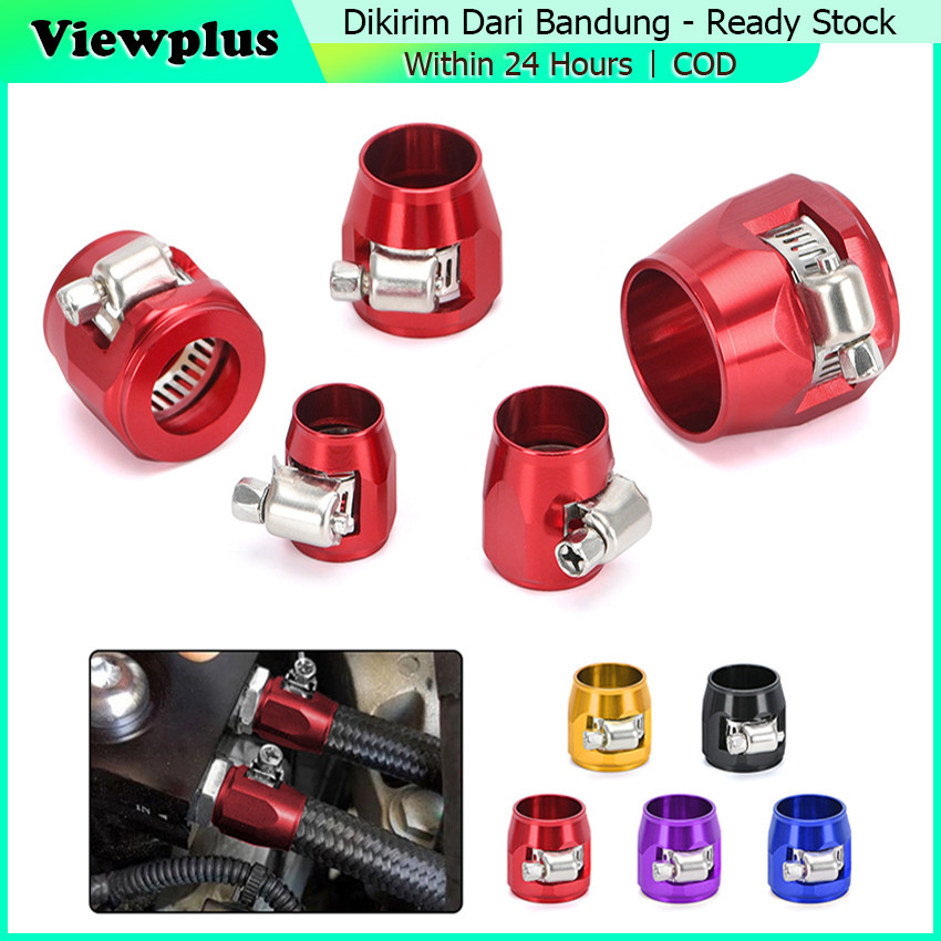 Klem Selang Bensin Bahan Aluminium Oli Klip Selang Bensin Hose Clamp Untuk Mobil An4 / An6 / An8 / A