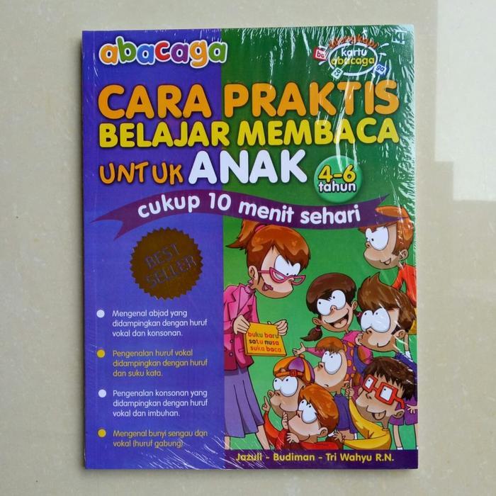 Buku Anak TK SD Kelas 1 - buku ABACAGA Cara Praktis Belajar Membaca