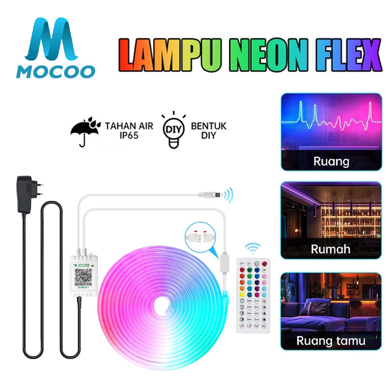 Lampu Neon Flex Running LED Remote 5M / Lampu Neon Flex Running LED Remote