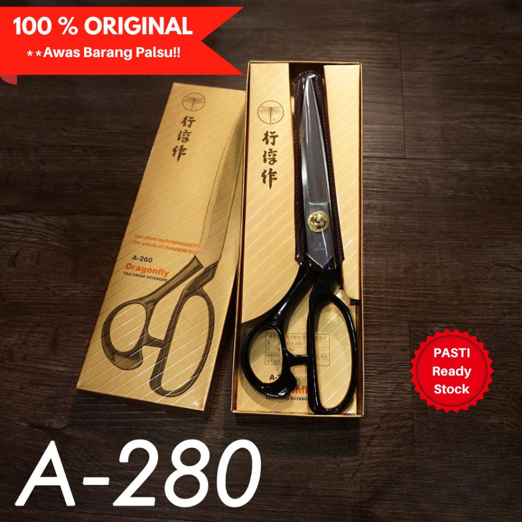 JAGO JAHITT Gunting Kain Dragonfly A-280 (11") Capung Korea A280 Tailoring Scissor Bahan Tailor Garm