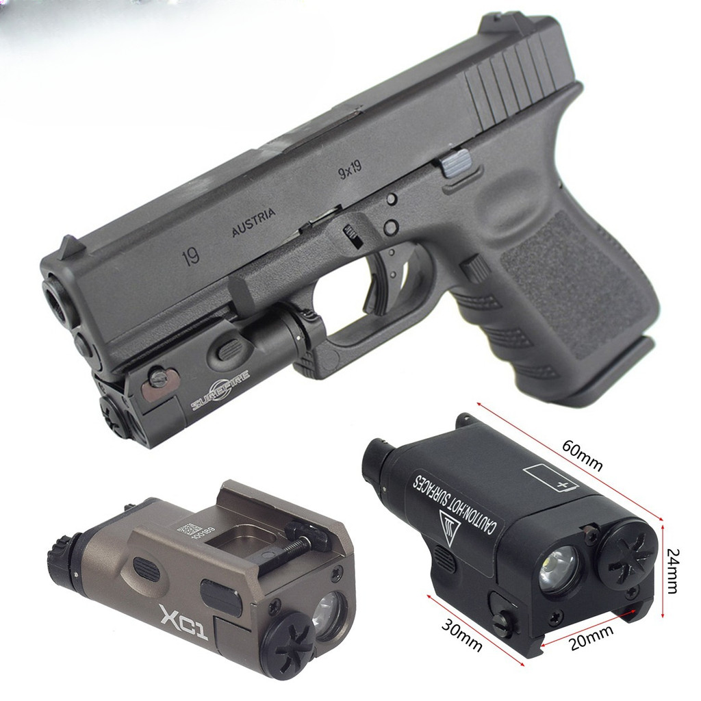 SureFire XC1 Metal Tactical Flashlight LED Light For Glock 17 18 19 Hanging  s Scout Light Fit 20mm 