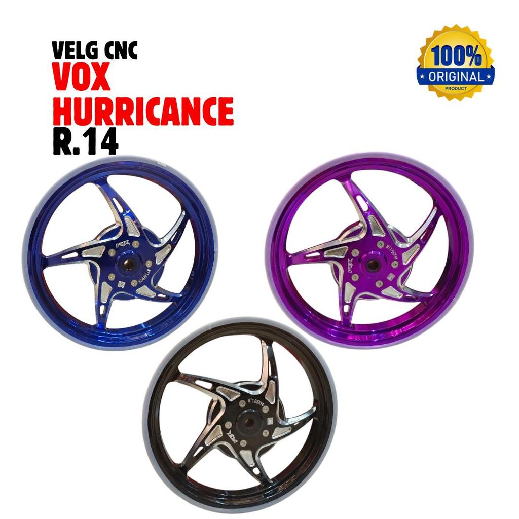 VELG VOX CNC HURRICANE MIO R14 + TUMBLR | VELG MIO VOX | 100% ORIGINAL PRODUCT