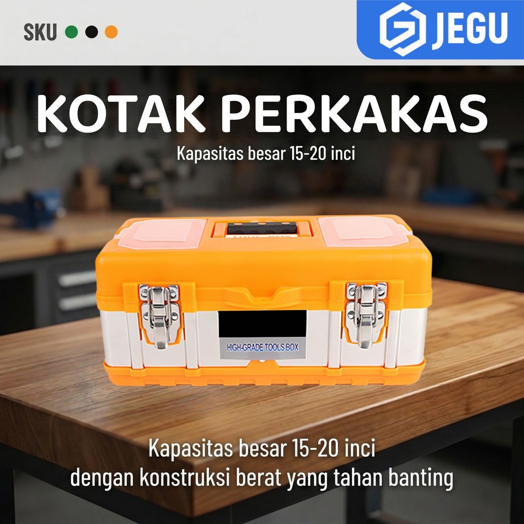 Kotak Alat Besar / Toolbox Alat Rumah / Kotak Perkakas Krisbow - Bergaransi