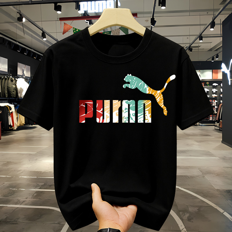 [Oversized pria trendy  baju ]  Pria trendy Kaos Kaos PUMA desain asli  modis   katun murni ukuran b