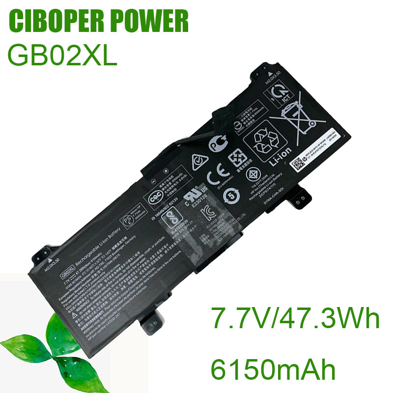 CP Laptop Battery L42550-2C1 L42583-005 HSTNN-IB8W GB02XL 47.3WH/6150mAh For CHROMEBOOK X360 11 G2 G