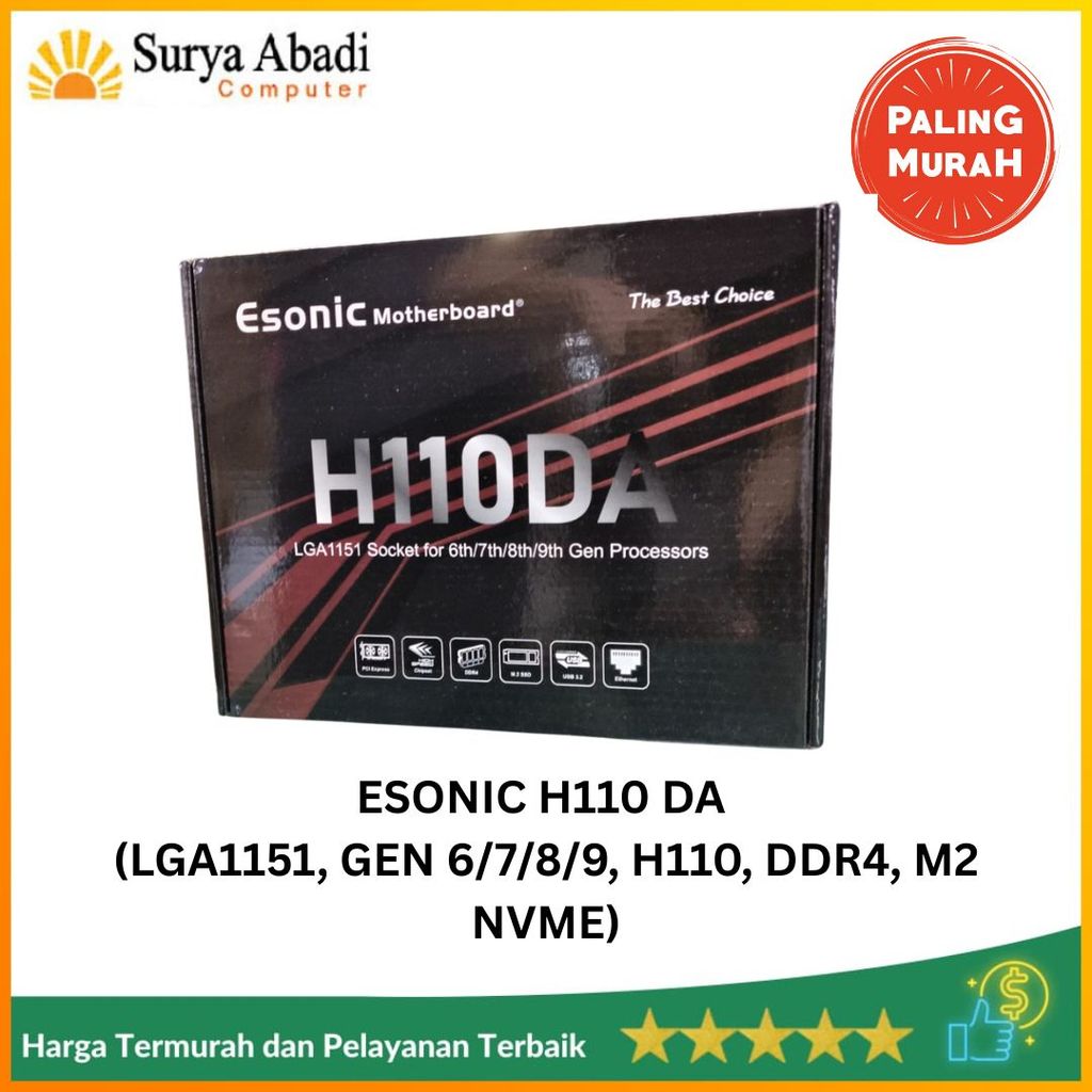 MOTHERBOARD ESONIC H110DA | MOTHERBOARD H110DA | MOTHERBOARD SOCKET LGA 1151