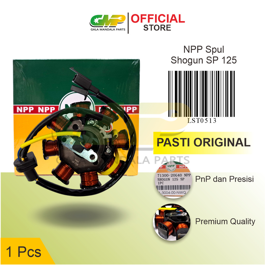 NPP Spul Suzuki Shogun SP 125 Stator Comp Assy 20G Spull Magnet Pulser Motor