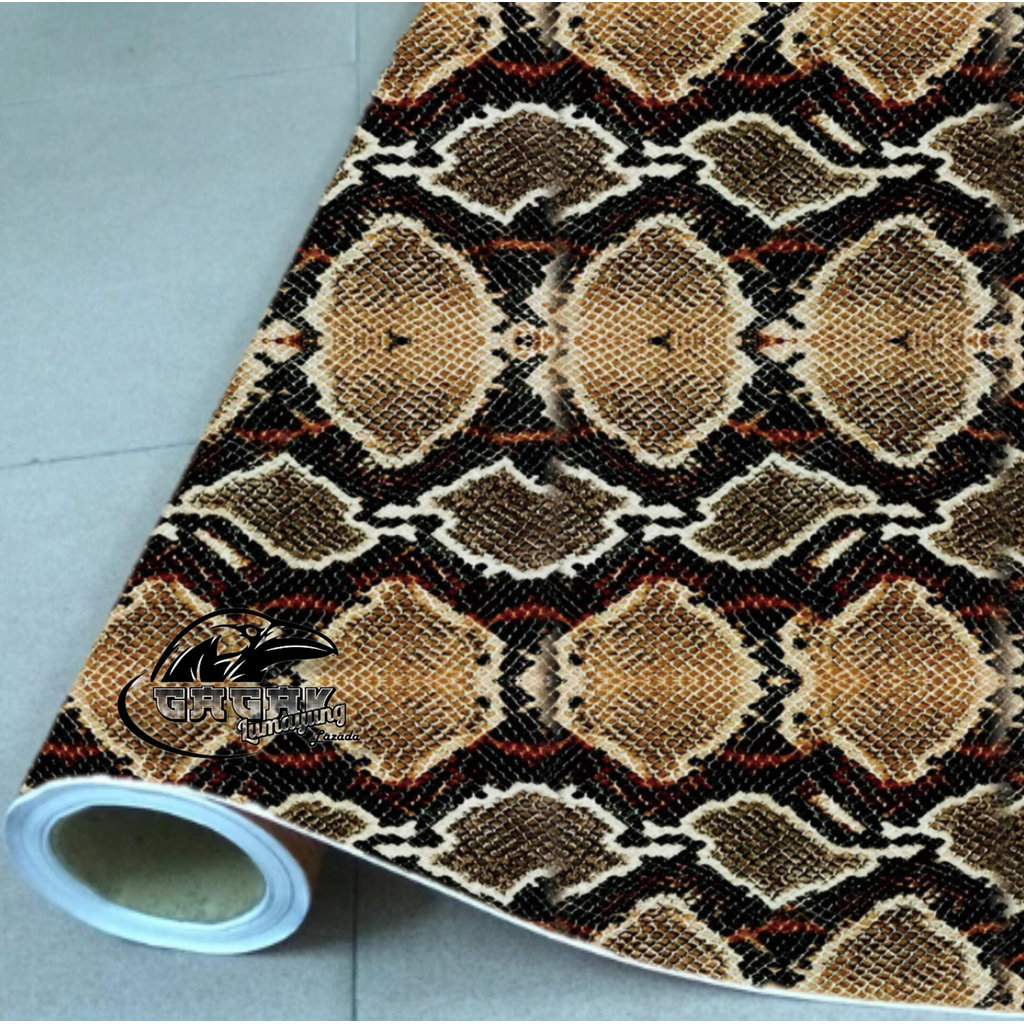 Stiker camo sisik ular albino 25x50cm
