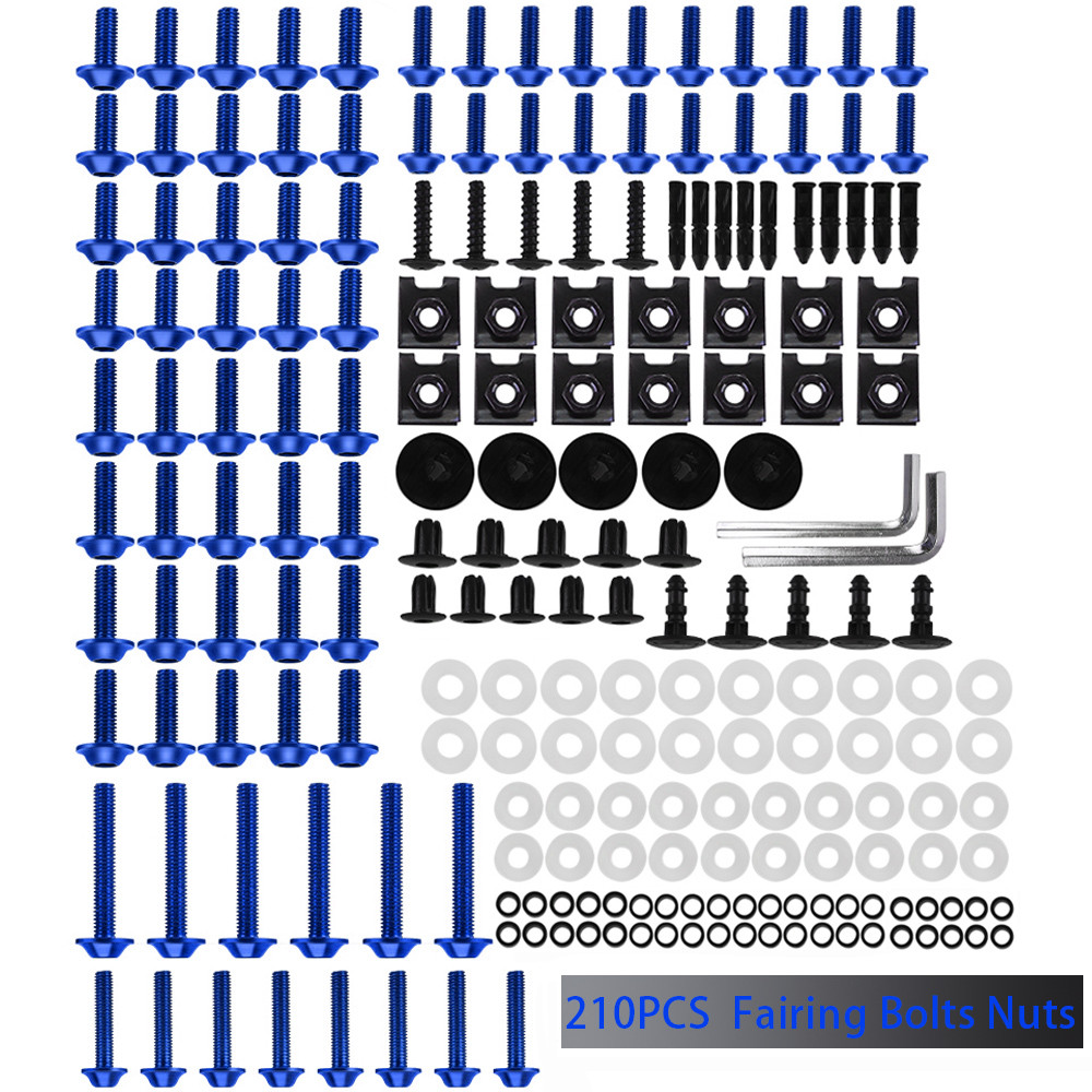 210PCS Motorcycle Fairing Bolt Screw Nut Clip Kit Bodywork for SUZUKI GSXR600 GSXR750 GSXR1000 GSXR 