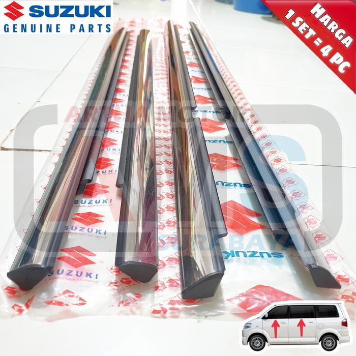 Karet pelipit list lis kaca wheater Strip mobil APV - Chrome