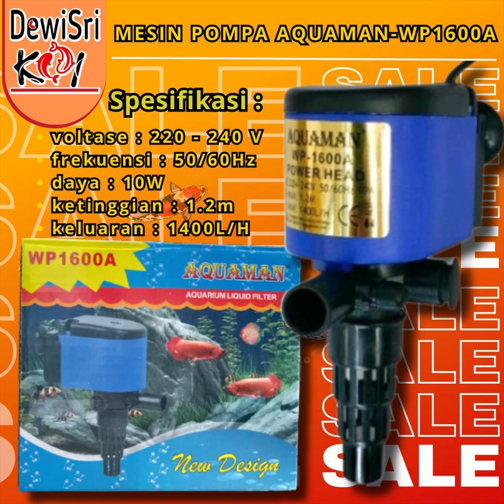 Mesin Pompa Air Aquaman WP 1600 Media Sirkulasi Water Pump Aquarium
