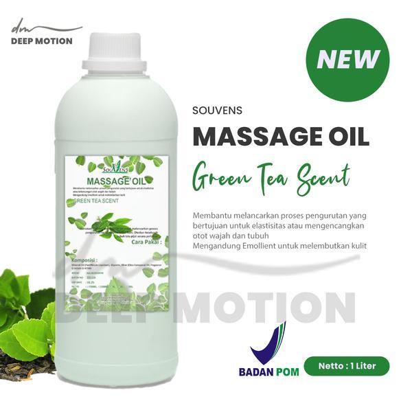 Massage Oil Aromatic Krim  dan Minyak Pijat Urut Salon dan Spa Refleksi - Green Tea