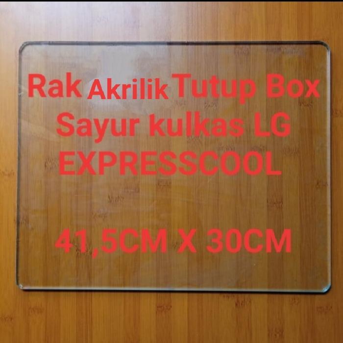 Rak Kaca Tutup Box Sayur Kulkas LG EXPRESSCOOL 2 Pintu - KACA 5MM