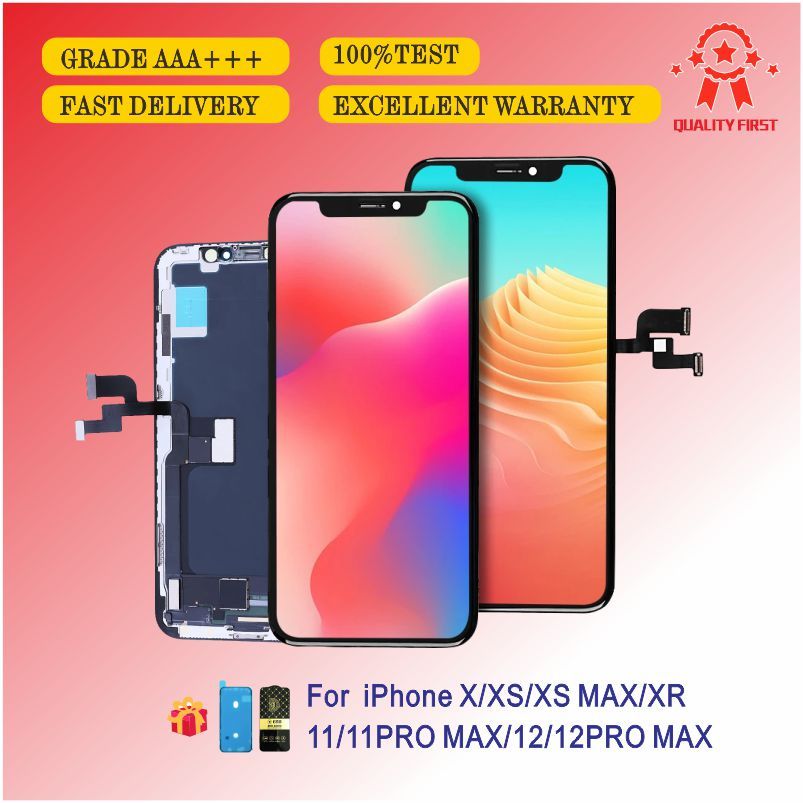 10 Pcs Grade AAA+++ Touch Screen gitizer Assembly RJ INCELL LCD For iPhone X XS XR 11 PRO MAX 12PM 1