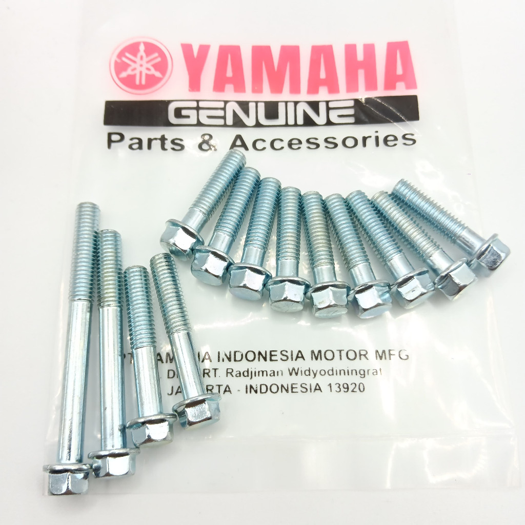 1 Set Baut Blok CVT YAMAHA MIO Smile Mio Sporty Baut CVT M6 Kunci 8 Mio Original