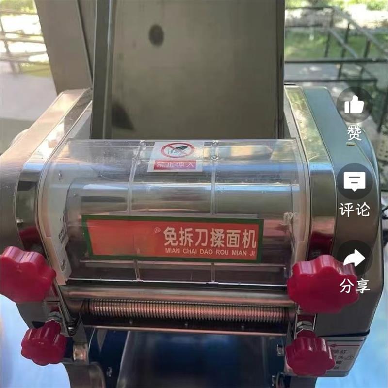 Electric Noodle Machine Household Kneang Dough Press Stainless Steel Noodle Rolling Machine