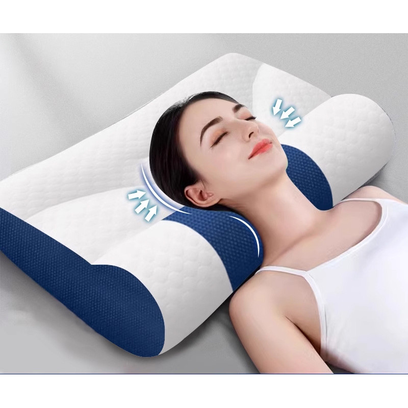 Bantal leher 3D, bantal penyangga leher, bantal traksi tidur khusus