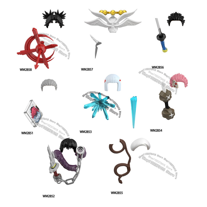 WM6200 WM Blocks Jujutsu Kaisen Anime Bricks Building Blocks Dolls Toys Gifts Sukuna Makora Gojo Toj