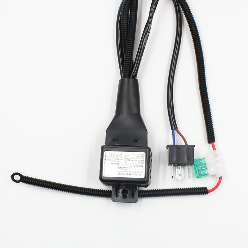 Rockeybright H4 Bi Xenon headlight bulb controller HID xenon bulb H4 hilo headlamp relay cable wirin