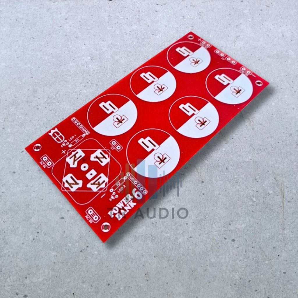 PCB Power Supply Amplifier 6 Slot Elco Penyearah Ac Ke Dc Support Dioda Kiprok Sisir