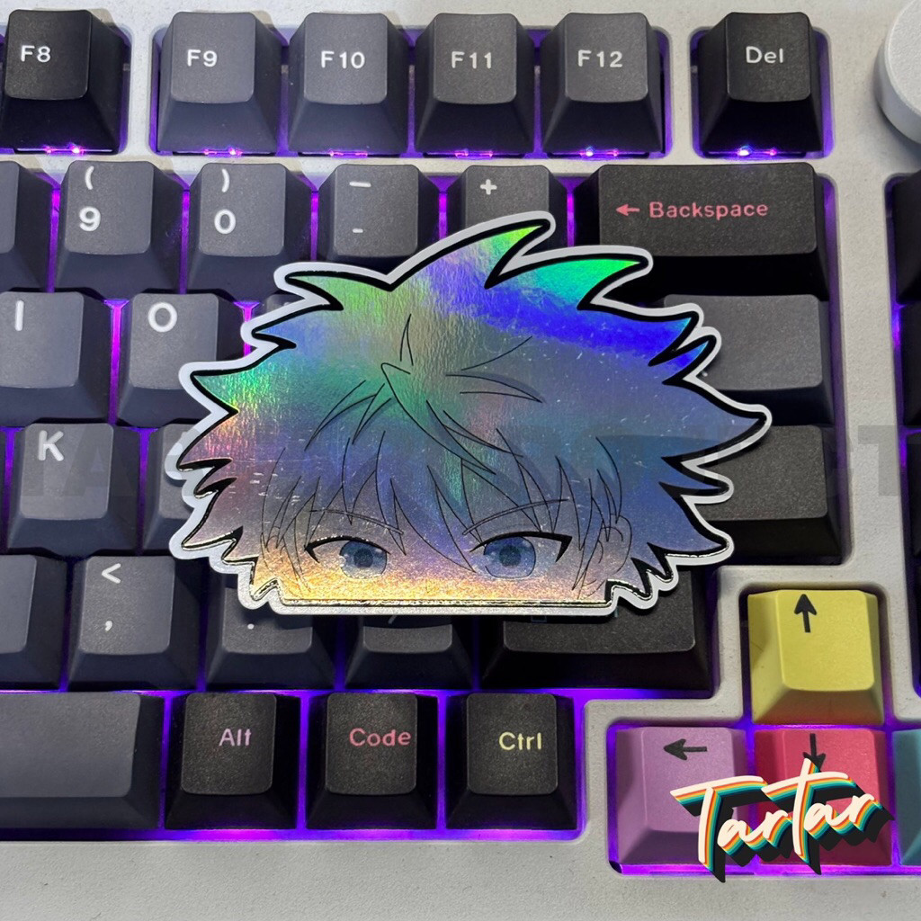 Sticker Hologram Anime Hunter x Hunter - Killua Gon Hisoka Peeker