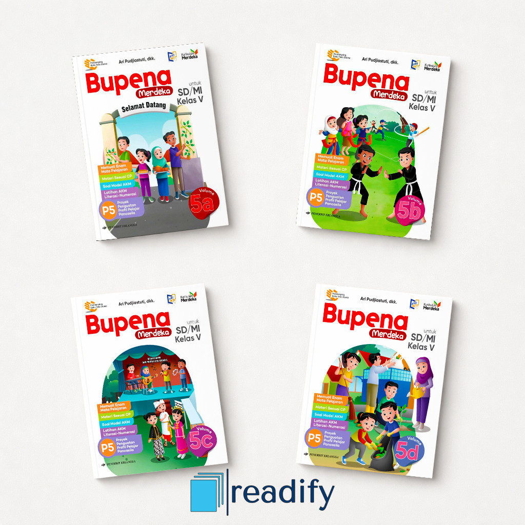 Bupena Kelas 5 SD/MI  Erlangga Kurikulum Merdeka Revisi Terbaru