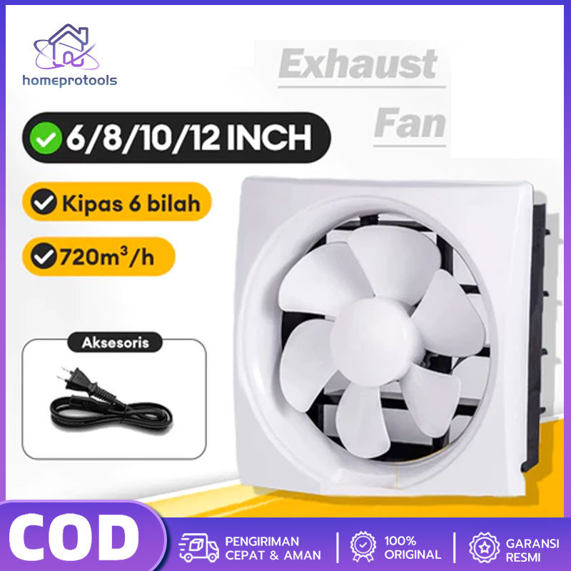 Exhaust Fan Dinding Kipas Angin Hexos 6inch Dan 8inch Pembuangan Hexos Wall Type Exhaust Fan bedroom