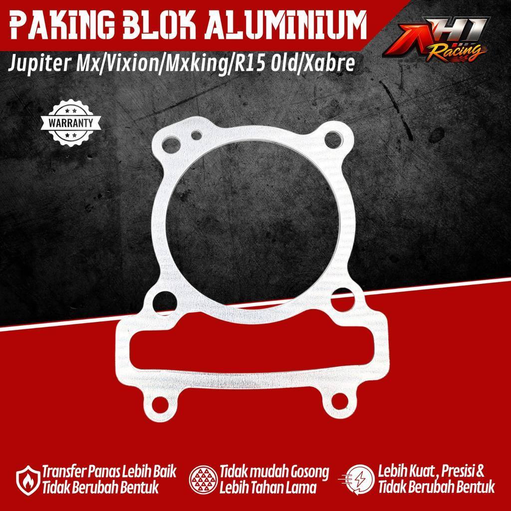 Packing Gasket Blok Boring Stroke Jupiter Mx Mxking Vixion R15 Old Xabre Aluminium Dural AH1 Racing