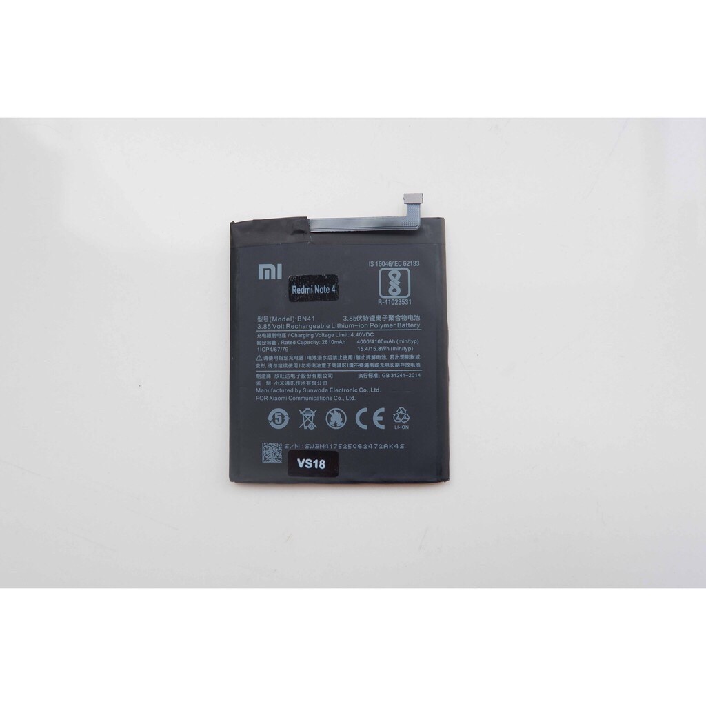 Battery Baterai Batre Handphone Xiaomi Redmi Note 4/BN 41/BN41/ BN-41 Ori