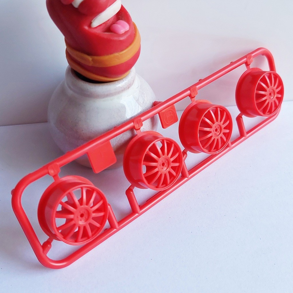 Rep Velg Tamiya FIN 12 (M) Wheel Set 94830 Velg 12 Medium Red - V12M06