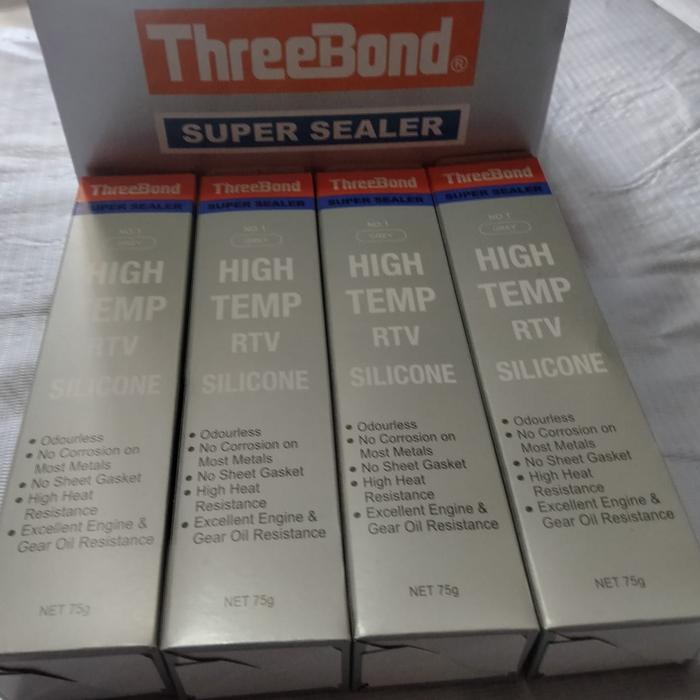 Sealer Sealant Lem Silikon Silicone RTV Tribon Threebond Abu Abu 75 gr Presisi