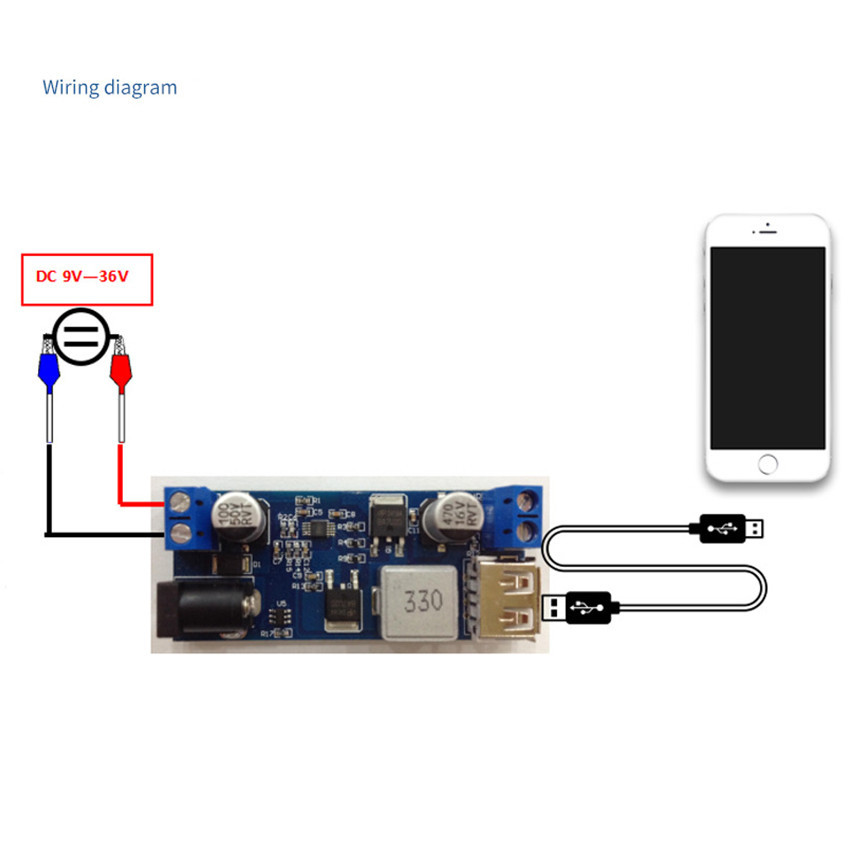 Step Down Dc-dc 5V 5A XY-3606 Buck Converter Modul Penurun Tegangan 24V 12V Ke 5V High Current Power