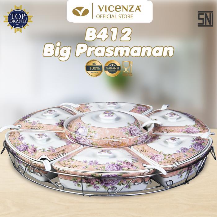 Vicenza Prasmanan Besar B412 Motif Magnolia