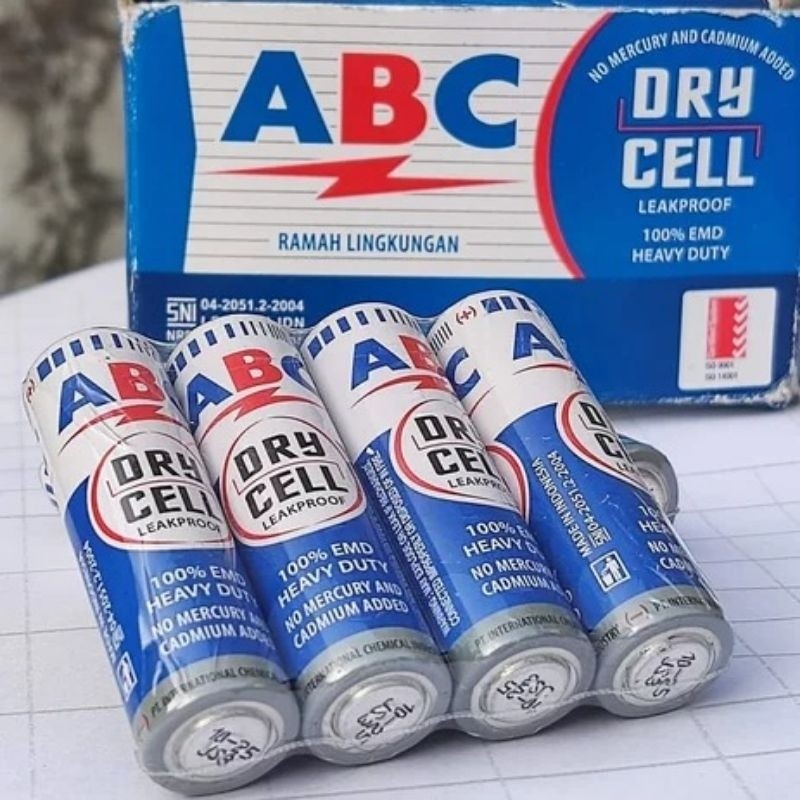 TergacorBaterai ABC biru AA/ battery / batu abc a2 1box @24pcsTerbaik