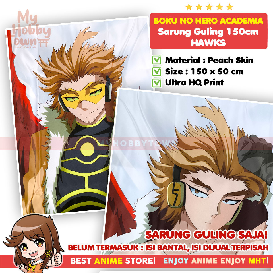 Sarung Bantal Anime Dakimakura Boku No Hero Academia : Hawk